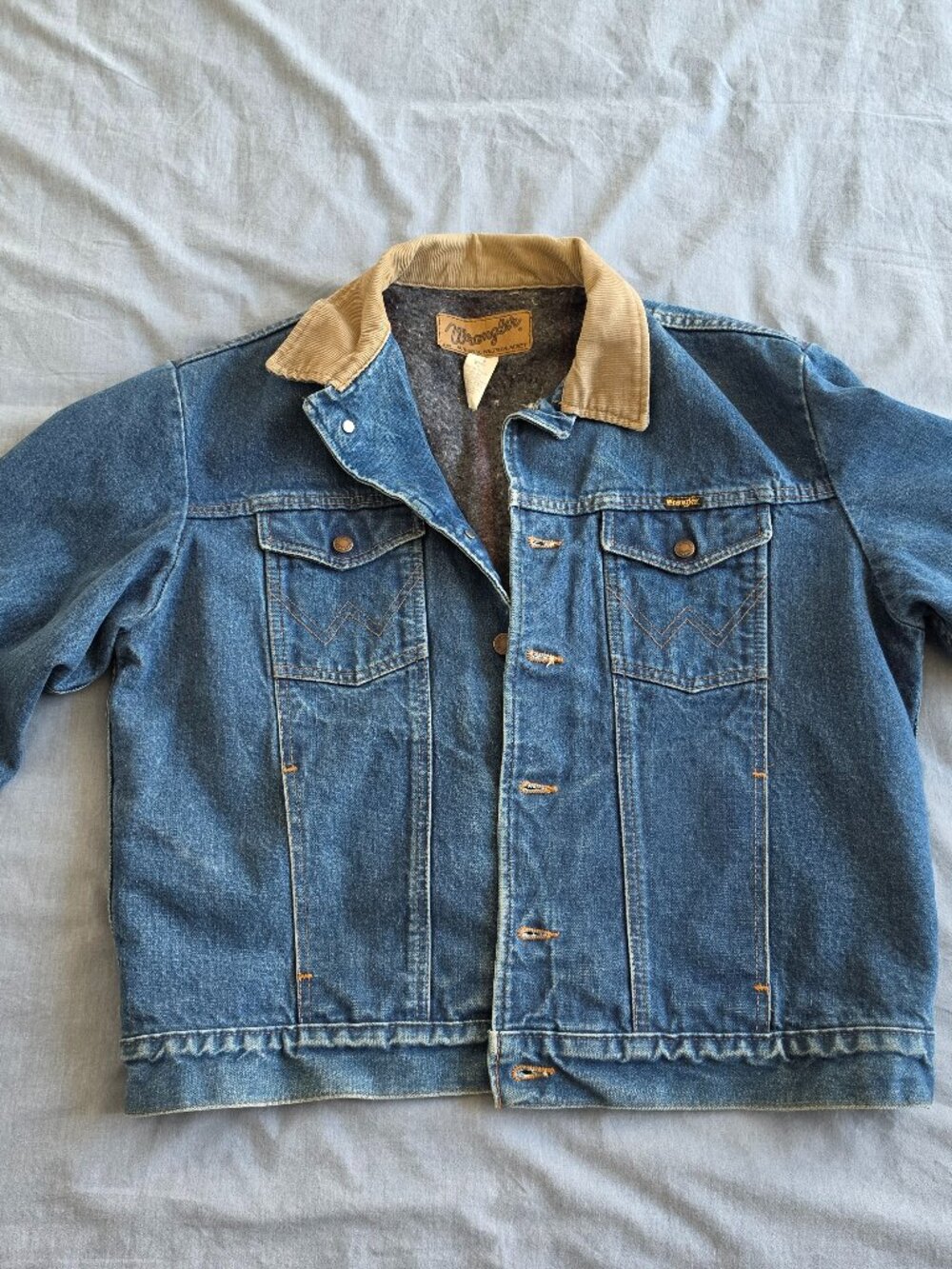 Vintage Wrangler Denim Jacket - 44 Made in USA